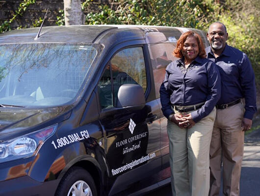 Franchise Stars Rodney And Sharron Mcduffie New Floor Covering